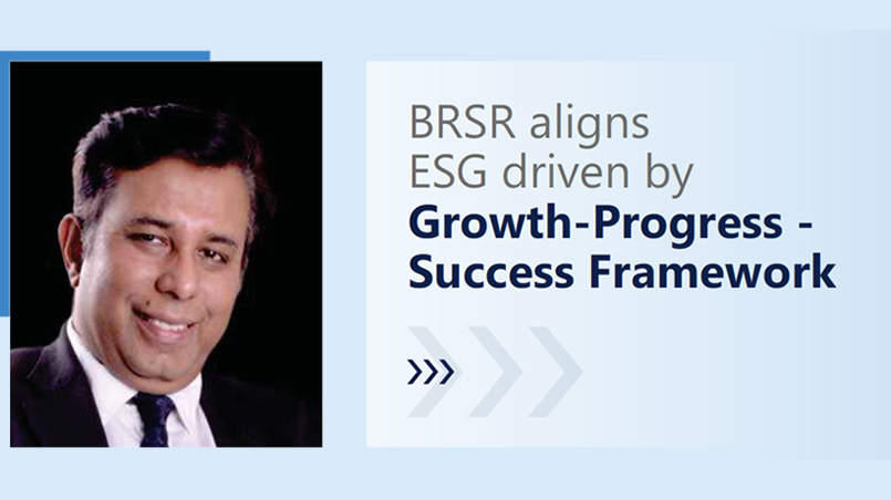 BRSR aligns ESG driven by Growth-Progress-Success Framework