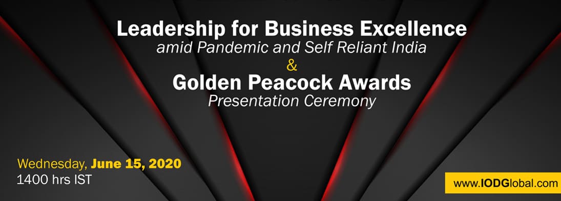 Leadership for Business Excellence & Golden Peacock Awards