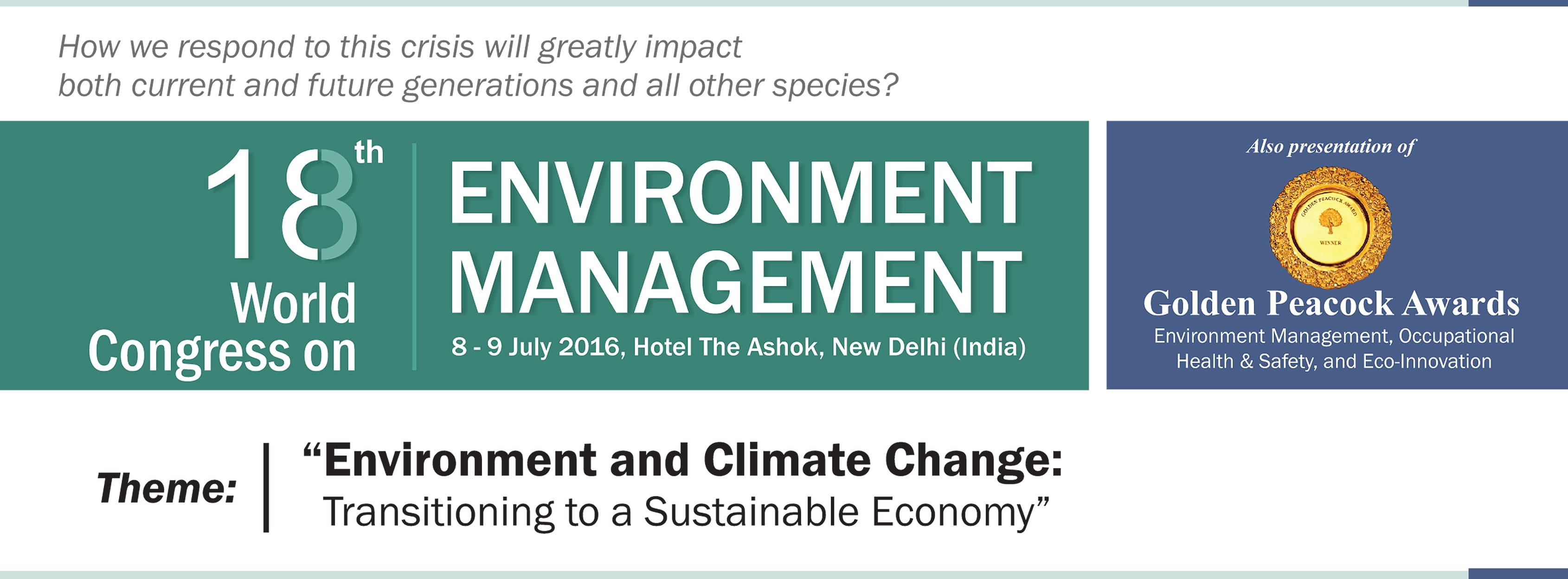 18th World Congress on Environment Management