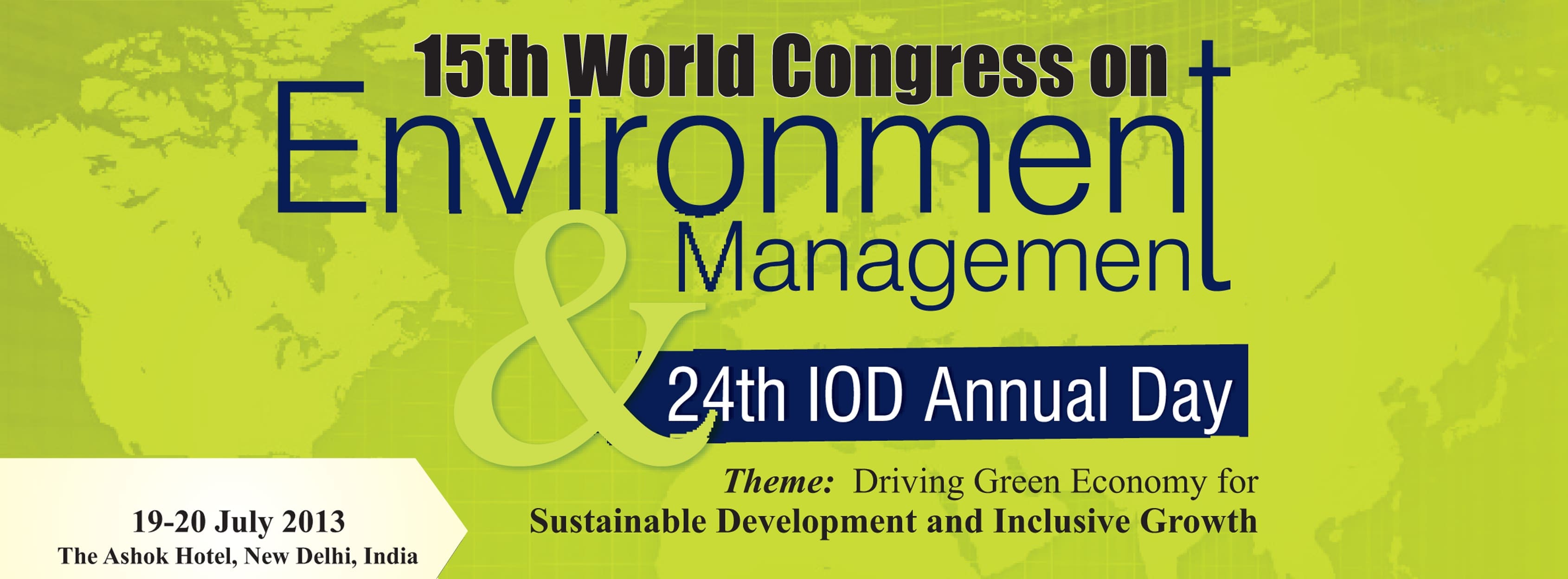 15th World Congress on Environment Management