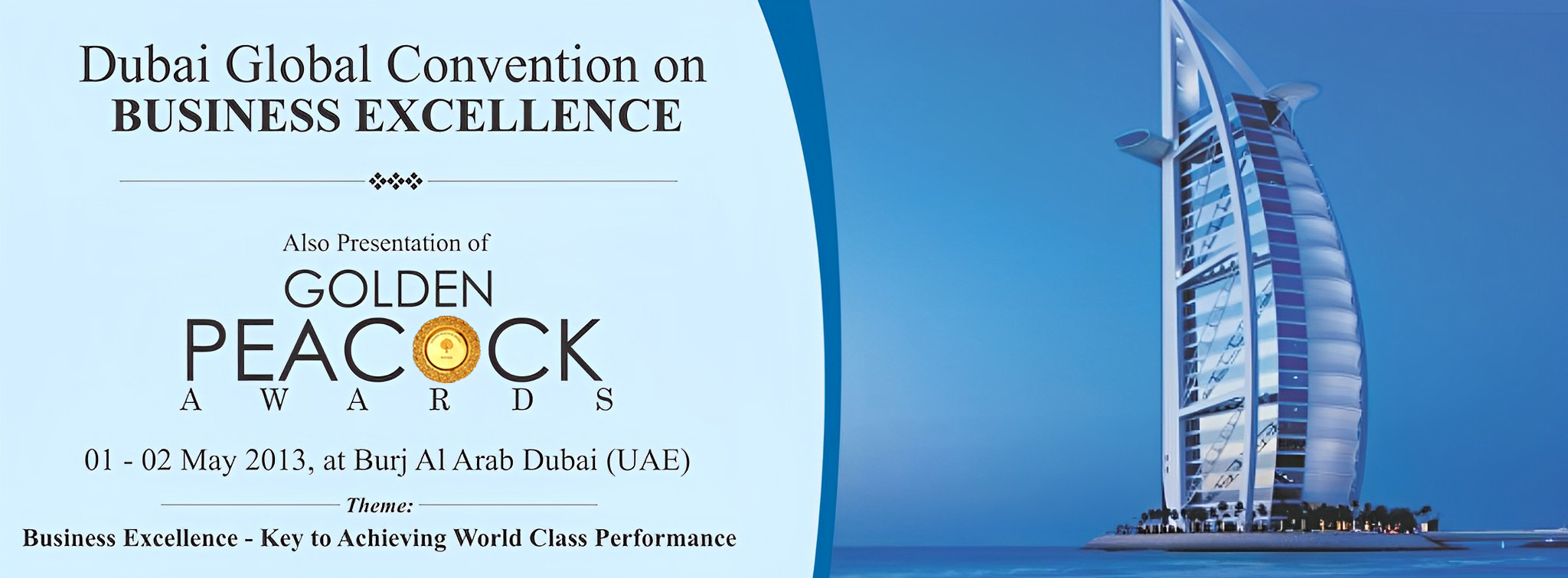 Dubai Global Convention on Business Excellence 2013