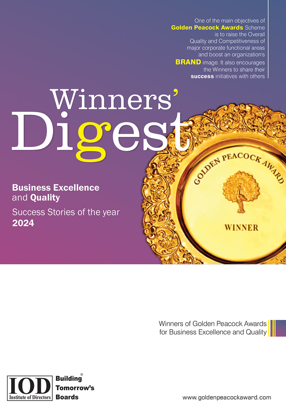 2024 - Winners' Digest - Business Excellence & Quality