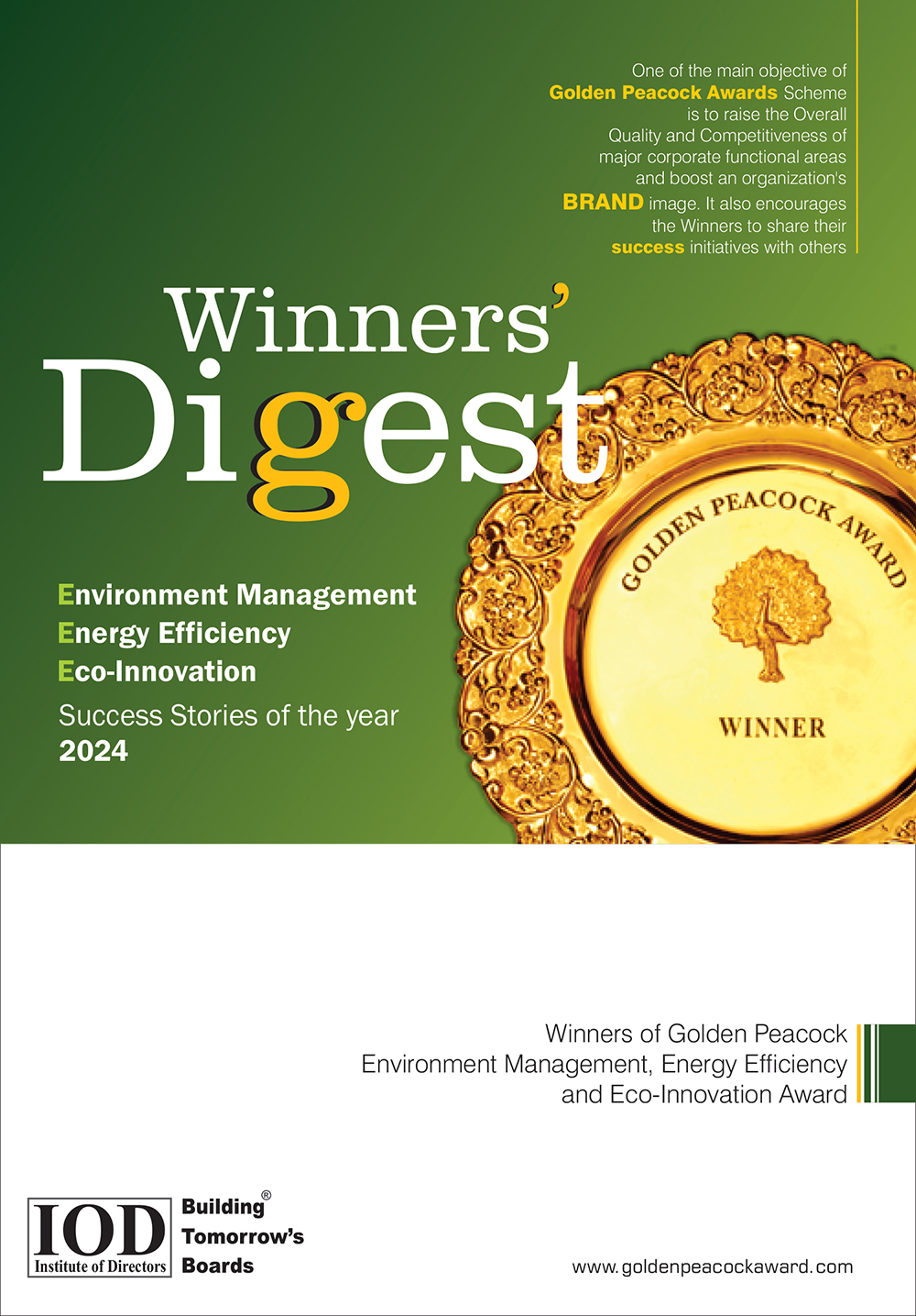 <b>2024 - Winners' Digest </b><br/> Environment Management, Energy Efficiency & Eco-Innovation’